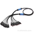 Cavo di serpente audio di rete XLR maschio/femmina a rj45